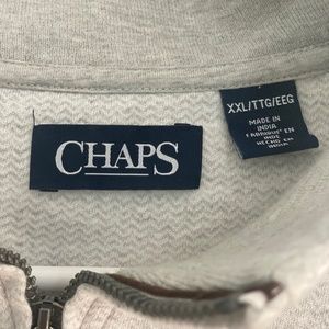 Chaps Mens 1/4 zip pullover